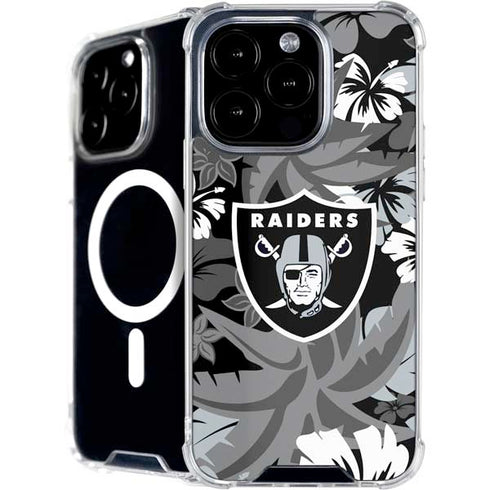 NFL Las Vegas Raiders Tropical Print iPhone 16 Pro Max MagSafe Case