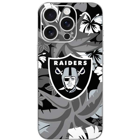 NFL Las Vegas Raiders Tropical Print iPhone 16 Pro Skin