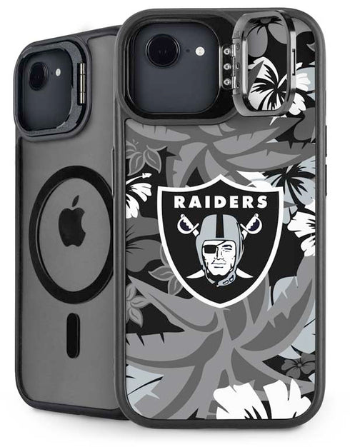 NFL Las Vegas Raiders Tropical Print iPhone 16e Kickstand Case