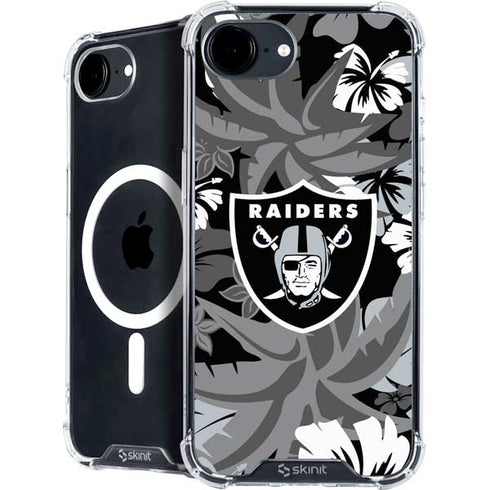 NFL Las Vegas Raiders Tropical Print iPhone 16e MagSafe Case