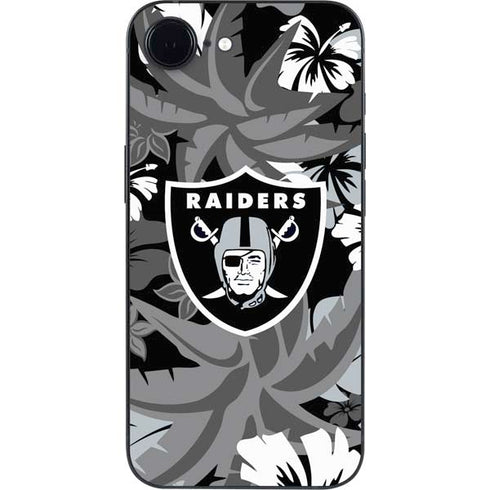 NFL Las Vegas Raiders Tropical Print iPhone 16e Skin