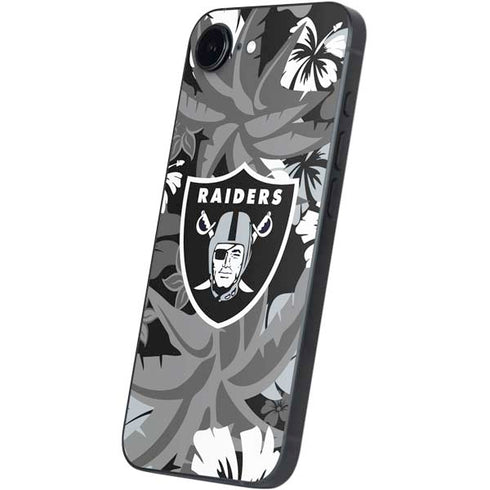 NFL Las Vegas Raiders Tropical Print iPhone 16e Skin