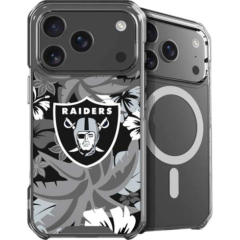 NFL Las Vegas Raiders Tropical Print iPhone 18 Pro MagSafe Case