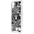 NFL Las Vegas Raiders Tropical Print iPhone XS Clear Case