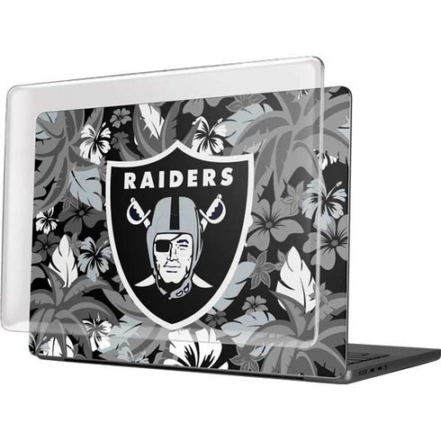 NFL Las Vegas Raiders Tropical Print MacBook Pro 14in (2021-24) Case plus Skin