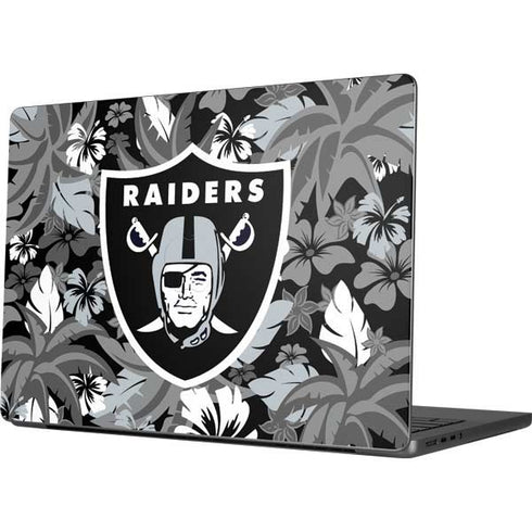 NFL Las Vegas Raiders Tropical Print Apple MacBook Pro 14-inch Skin