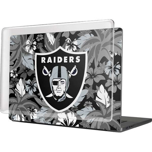 NFL Las Vegas Raiders Tropical Print MacBook Cases