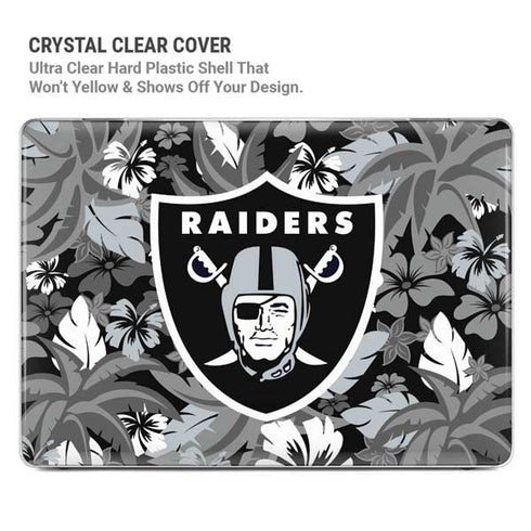 NFL Las Vegas Raiders Tropical Print MacBook Cases