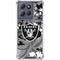 NFL Las Vegas Raiders Tropical Print Moto G 5G (2025) Clear Case