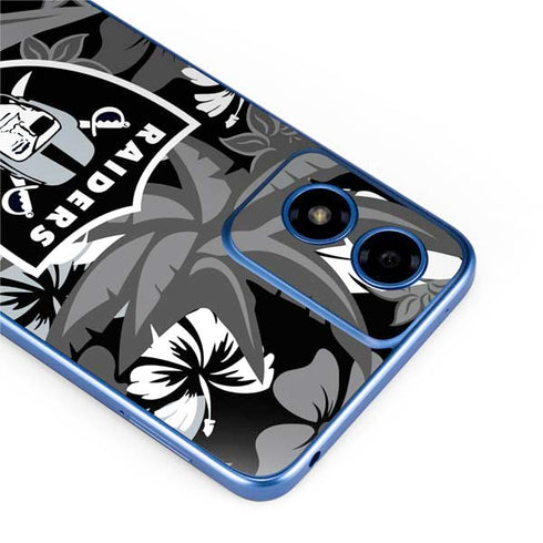 NFL Las Vegas Raiders Tropical Print Moto G Play 4G (2024) Skin