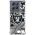 NFL Las Vegas Raiders Tropical Print Moto G Play 5G (2025) Clear Case