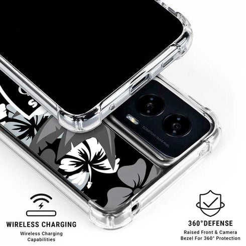 NFL Las Vegas Raiders Tropical Print Moto G Power 5G (2024) Clear Case