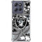 NFL Las Vegas Raiders Tropical Print Moto G Power 5G (2025) Clear Case