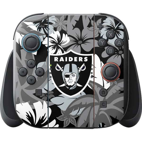 NFL Las Vegas Raiders Tropical Print Nintendo Switch 2 (2025) with Joy-Con Skin