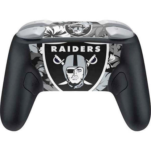 NFL Las Vegas Raiders Tropical Print Nintendo Switch 2 (2025) Pro Controller Skin
