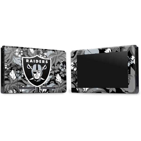 NFL Las Vegas Raiders Tropical Print Nintendo Switch Bundle Skin