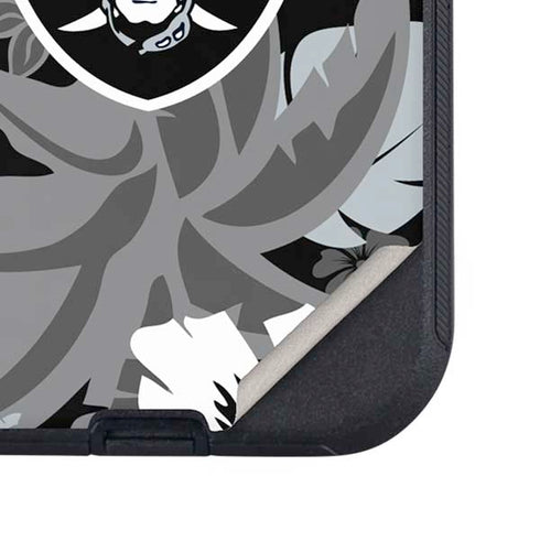 NFL Las Vegas Raiders Tropical Print Otterbox Defender iPhone Skin