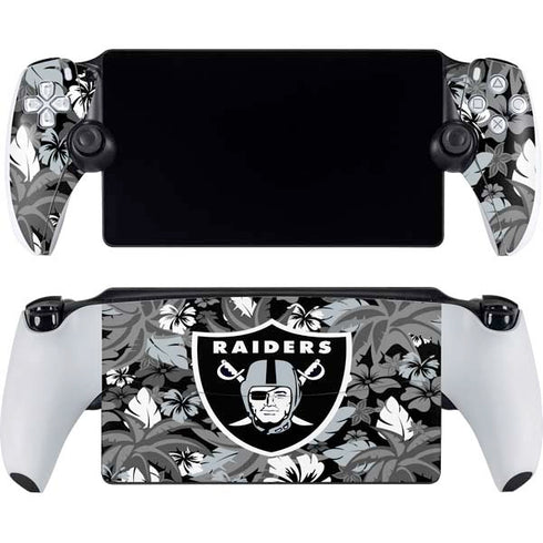 NFL Las Vegas Raiders Tropical Print PlayStation PS5 Skins