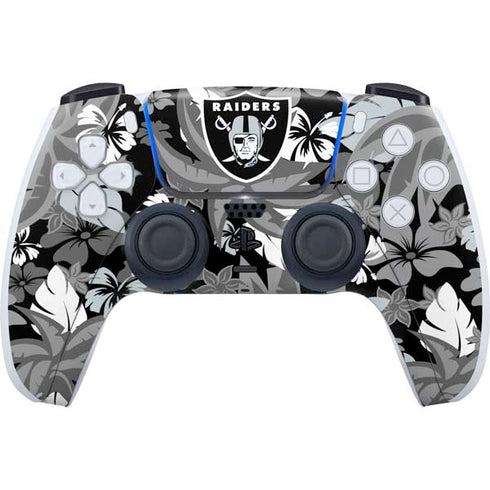 NFL Las Vegas Raiders Tropical Print PlayStation PS5 Skins