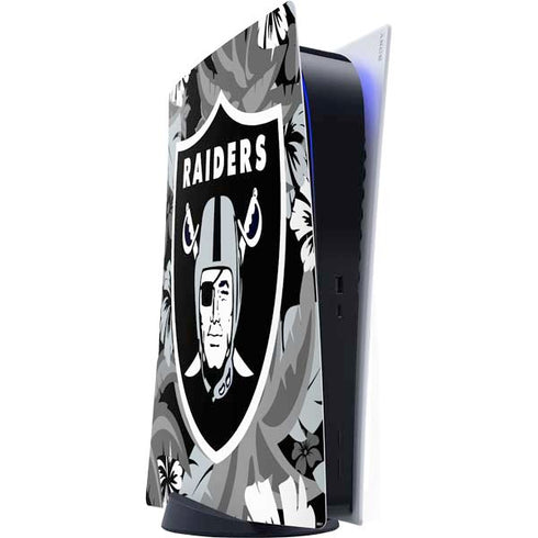 NFL Las Vegas Raiders Tropical Print PlayStation PS5 Skins