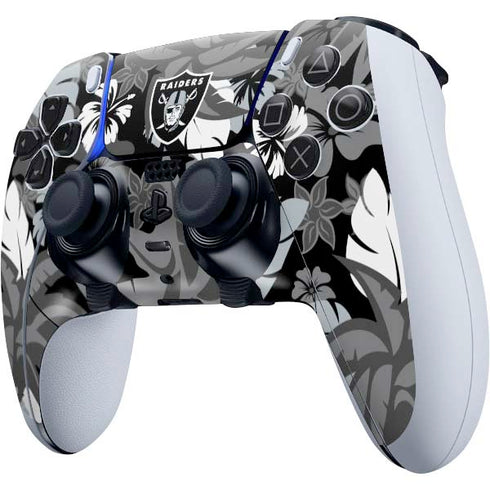 NFL Las Vegas Raiders Tropical Print PS5 DualSense Edge Pro Controller Skin