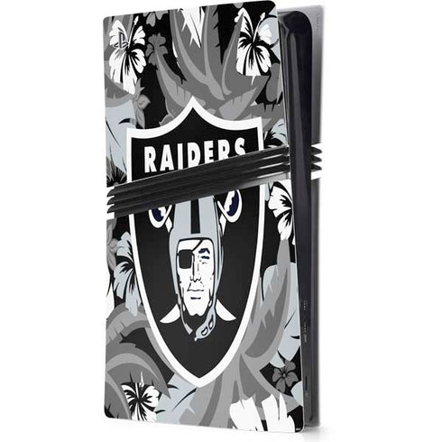 NFL Las Vegas Raiders Tropical Print PS5 Pro Console Skin