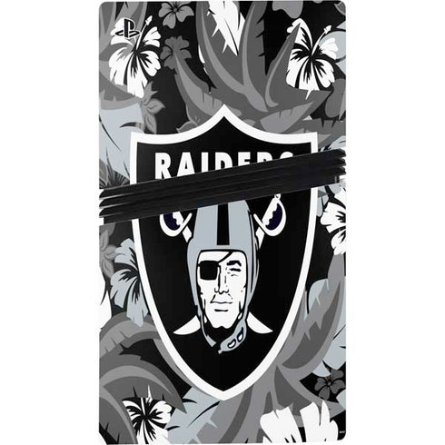 NFL Las Vegas Raiders Tropical Print PS5 Pro Console Skin