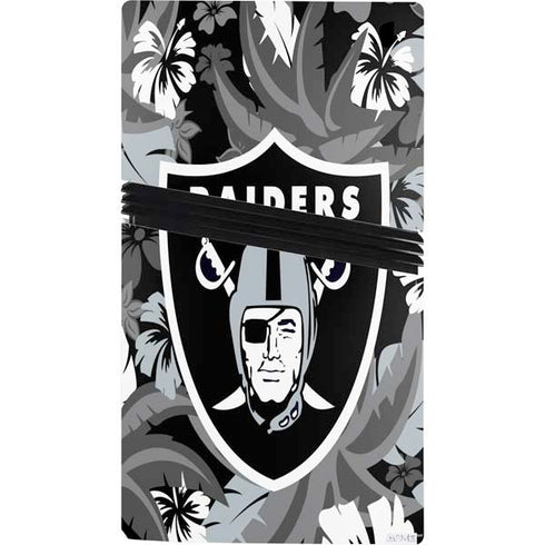 NFL Las Vegas Raiders Tropical Print PS5 Pro Console Skin
