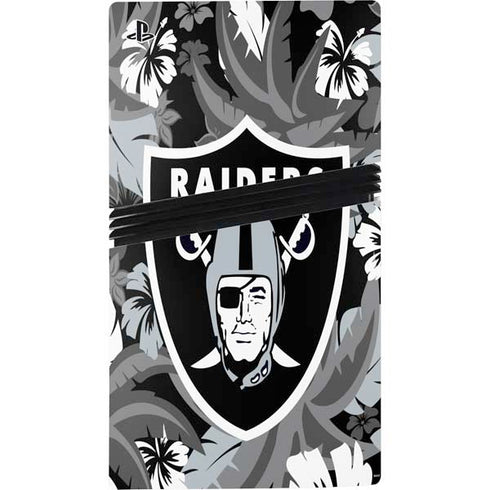 NFL Las Vegas Raiders Tropical Print PS5 Pro Disk Bundle Skin