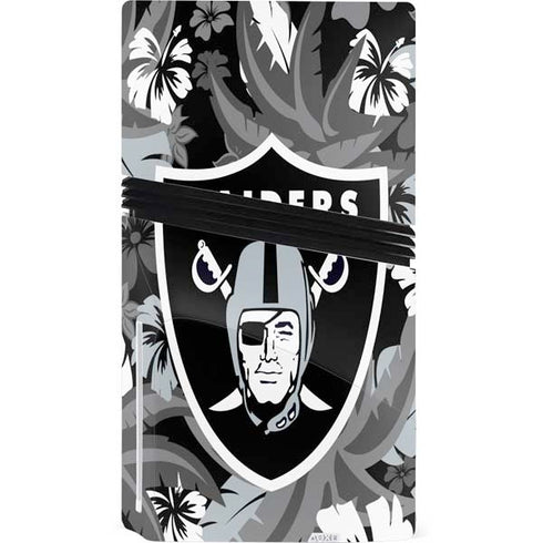 NFL Las Vegas Raiders Tropical Print PS5 Pro Disk Bundle Skin
