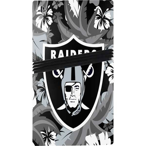 NFL Las Vegas Raiders Tropical Print PS5 Pro Disk Console Skin