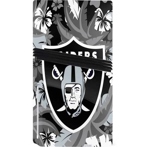 NFL Las Vegas Raiders Tropical Print PS5 Pro Disk Console Skin
