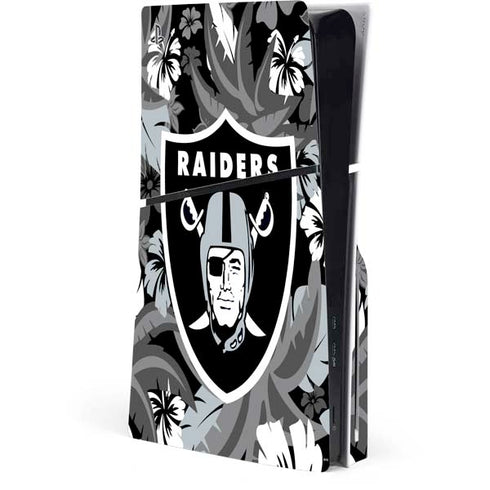 NFL Las Vegas Raiders Tropical Print PlayStation PS5 Skins