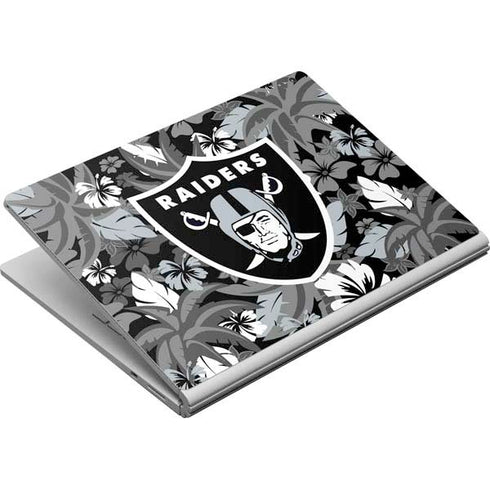 NFL Las Vegas Raiders Tropical Print Surface Book Skin