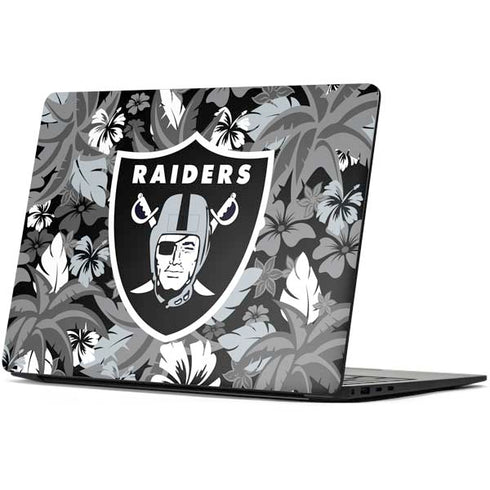 NFL Las Vegas Raiders Tropical Print Surface Laptop 7 15in Skin