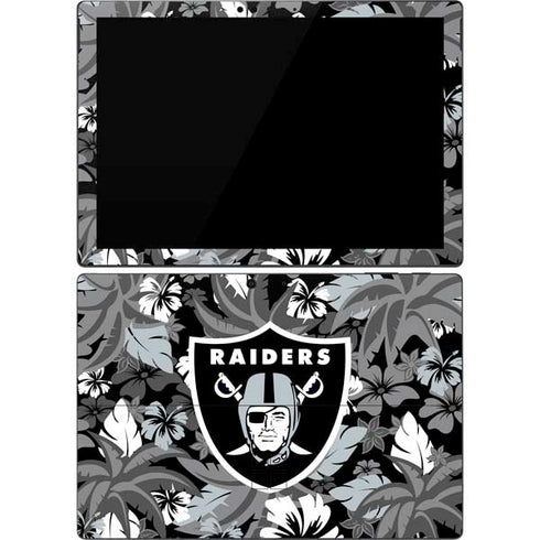 NFL Las Vegas Raiders Tropical Print Surface Pro 7 Skin