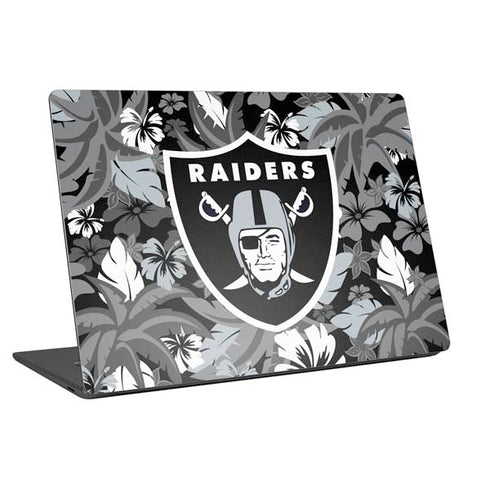 NFL Las Vegas Raiders Tropical Print Laptop Skins