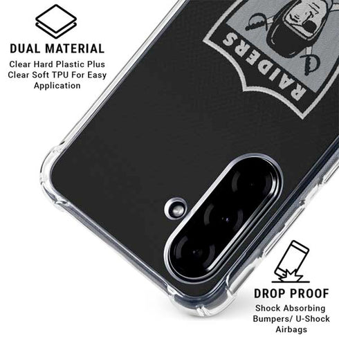 NFL Las Vegas Raiders Vintage Galaxy A36 5G Clear Case