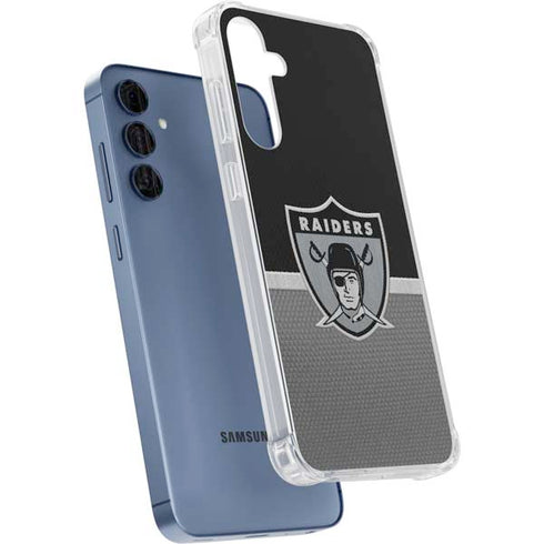 NFL Las Vegas Raiders Vintage Galaxy A55 5G Clear Case