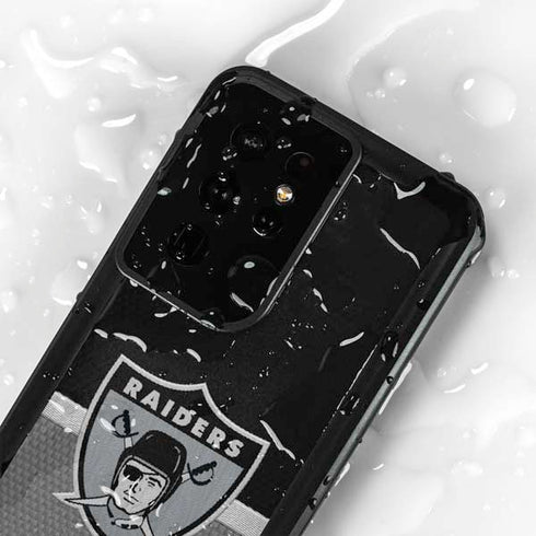 NFL Las Vegas Raiders Vintage Galaxy S24 Ultra Waterproof Case