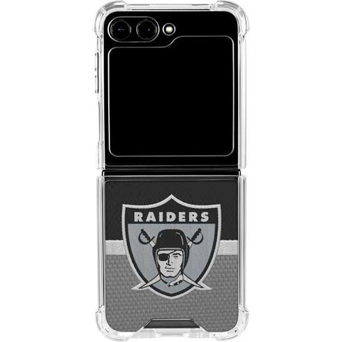 NFL Las Vegas Raiders Vintage Galaxy Z Flip6 Clear Case