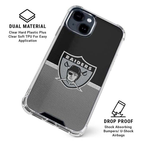 NFL Las Vegas Raiders Vintage iPhone 15 Clear Case