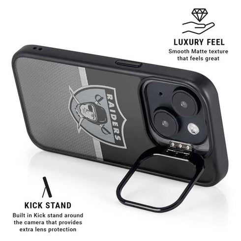 NFL Las Vegas Raiders Vintage iPhone 15 Plus Kickstand Case