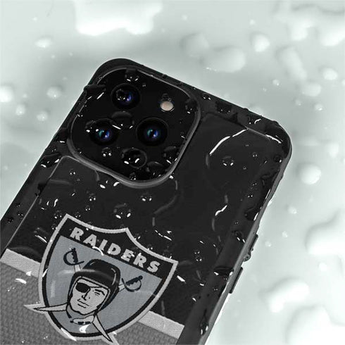 NFL Las Vegas Raiders Vintage iPhone 15 Pro Waterproof Case