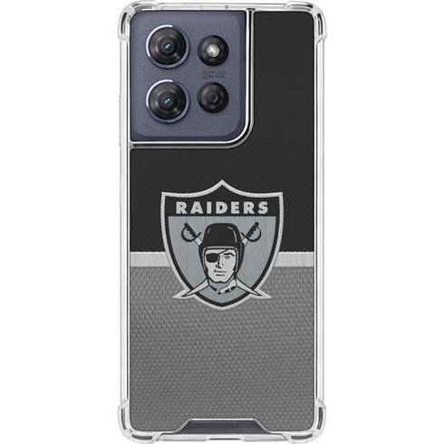 NFL Las Vegas Raiders Vintage Moto G 5G (2025) Clear Case