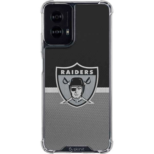 NFL Las Vegas Raiders Vintage Moto G Power 5G (2024) Clear Case