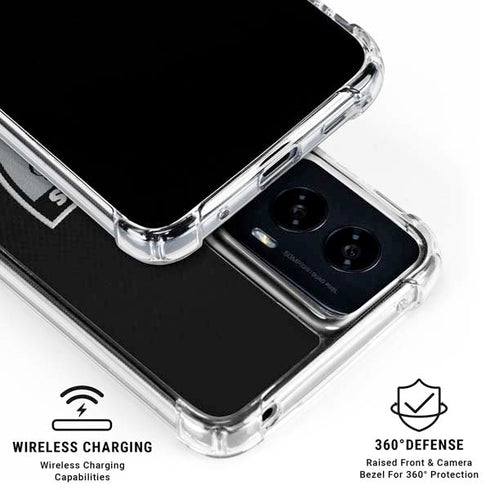 NFL Las Vegas Raiders Vintage Moto G Power 5G (2024) Clear Case