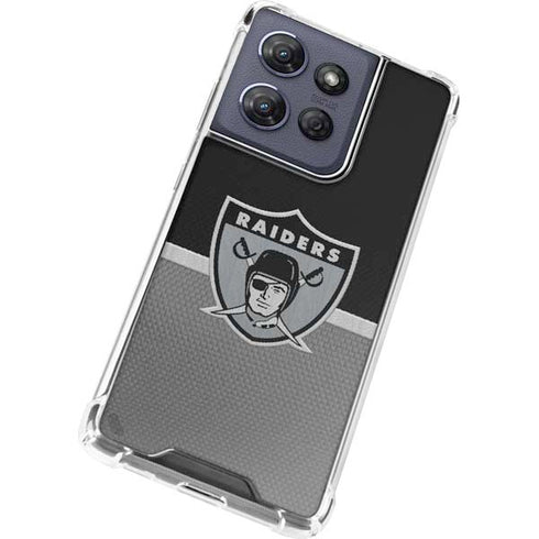 NFL Las Vegas Raiders Vintage Moto G Stylus 5G (2025) Clear Case