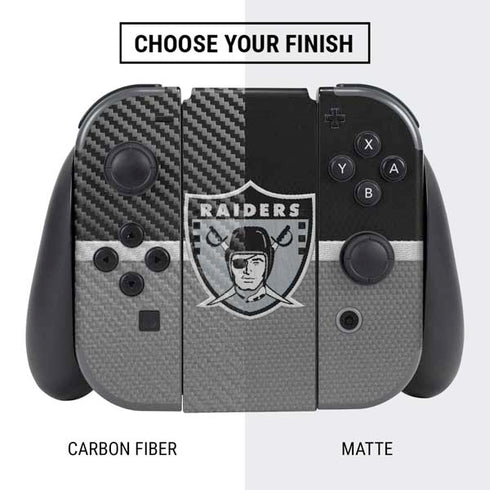 NFL Las Vegas Raiders Vintage Nintendo Switch Bundle Skin