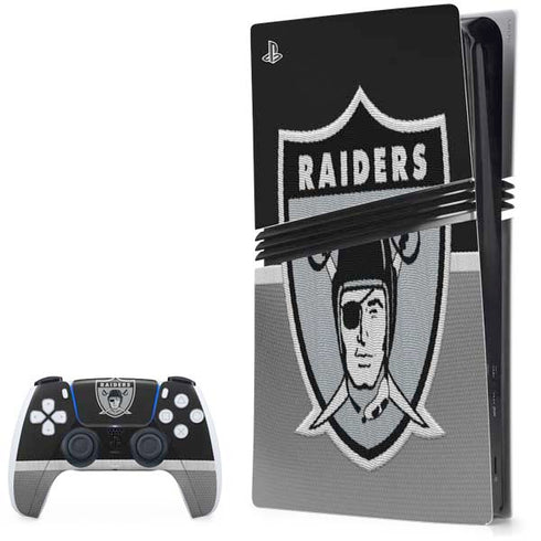 NFL Las Vegas Raiders Vintage PS5 Pro Bundle Skin
